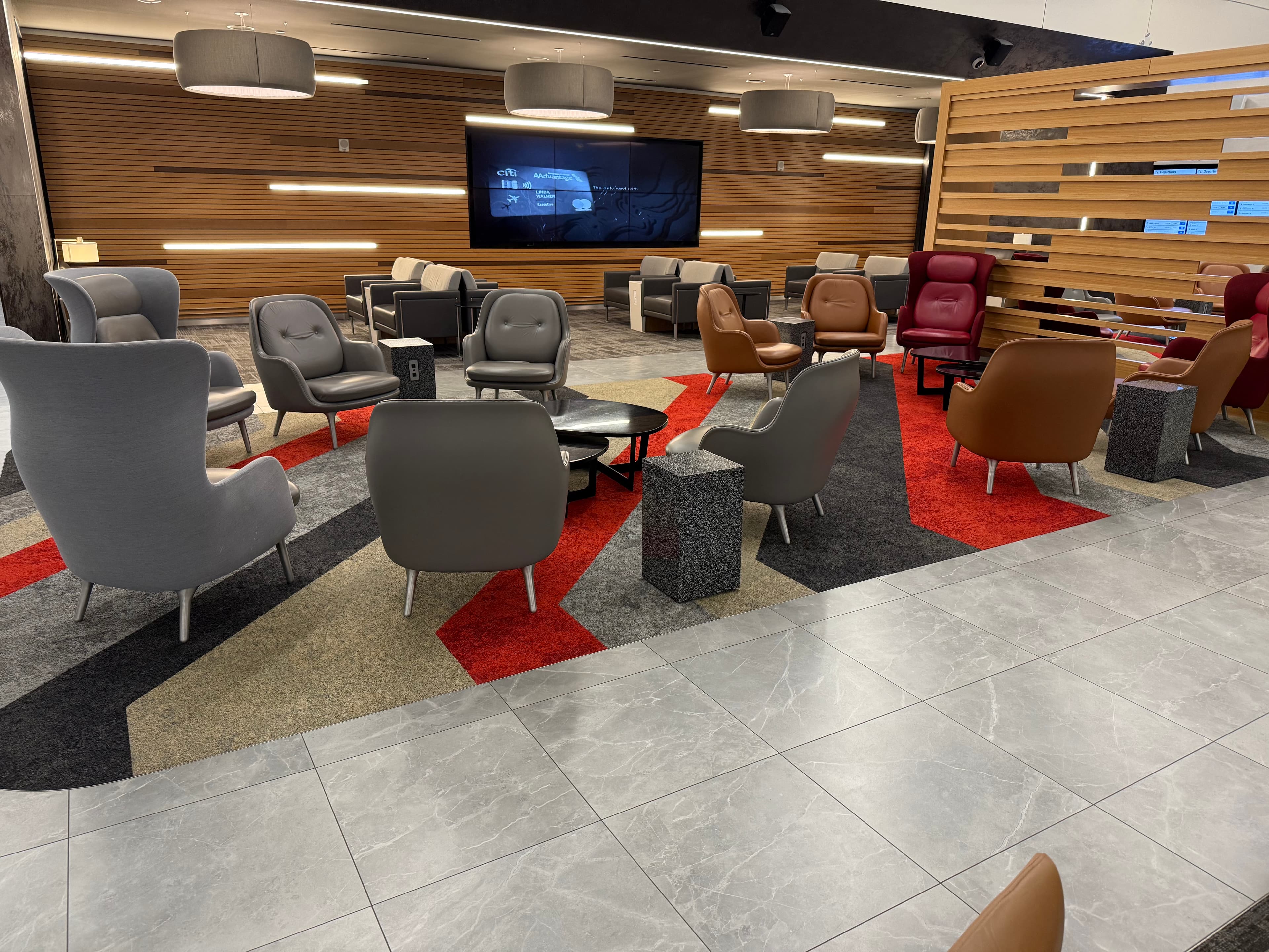 Admirals Club at LGA — Terminal Terminal B lounge interior